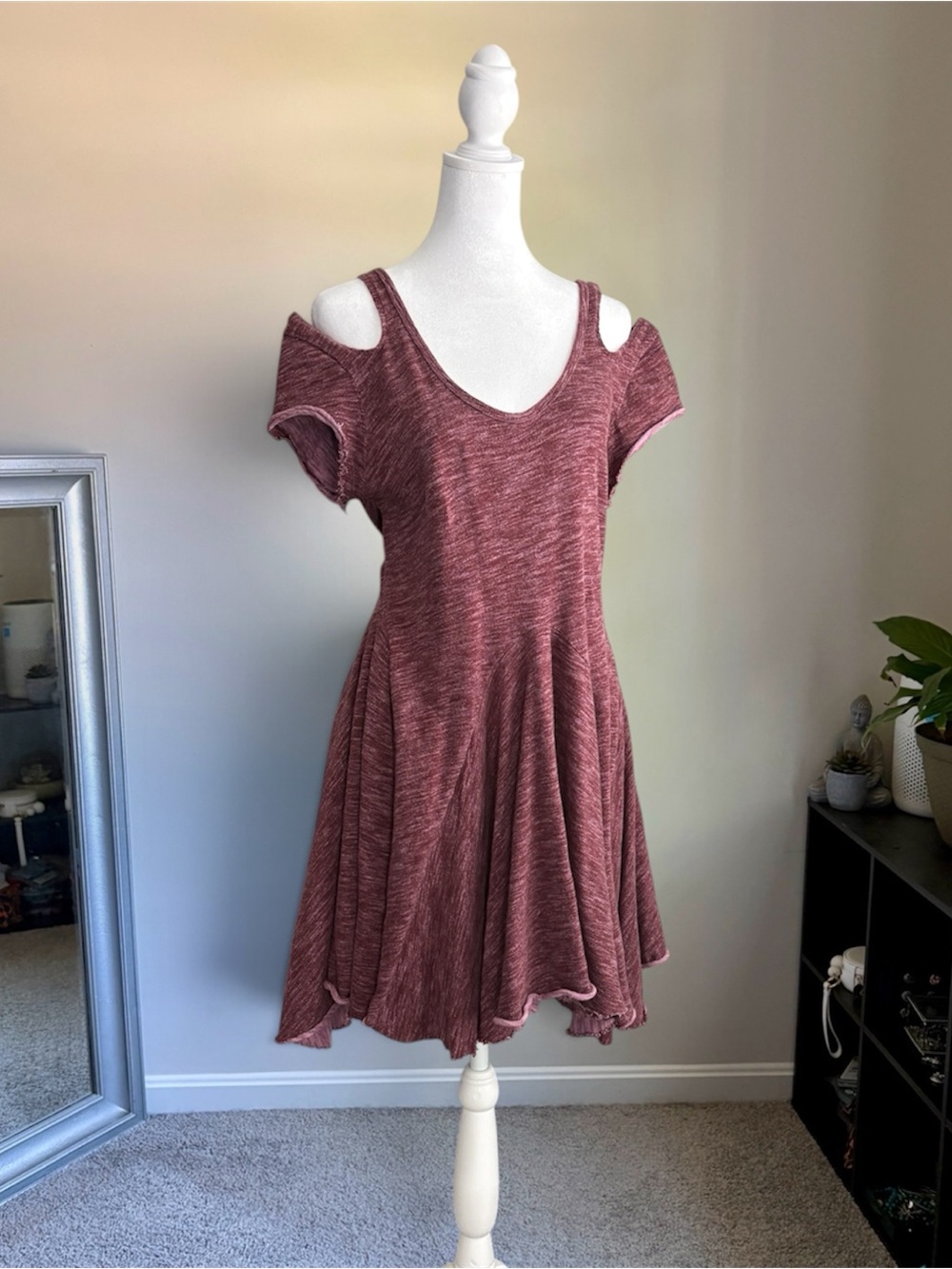 Free People Cotton Raw Hem Dress